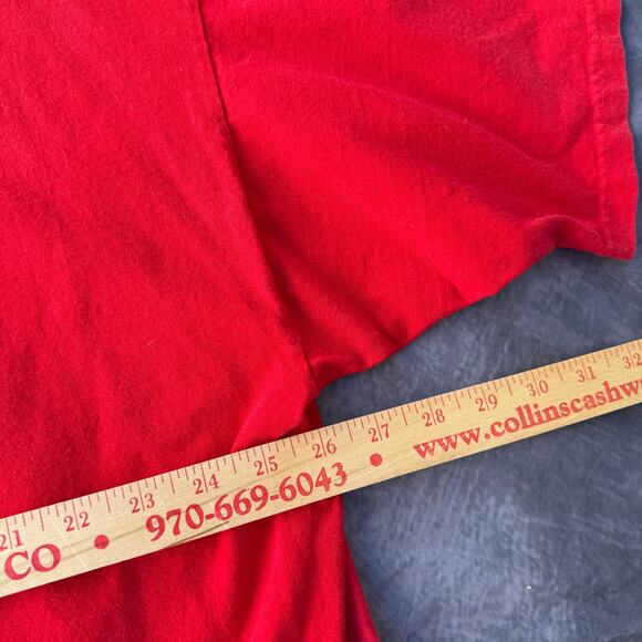 Vintage Y2k Fubu Platinum Rudy Vs. Russell Red Fat Albert Tee Shirt Sz 2XL XXL - Picture 7 of 7